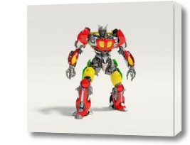 Картина Красный робот-трансформер