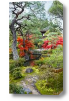 Картина Летний цветущий сад в Японии